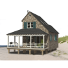 Cabin blueprints with small porch and loft
