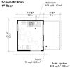 Planos de cobertizo y casa de huéspedes Joyce - Imagen 4