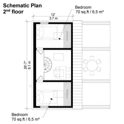 Planos de casa pequeña del lago Esther - Imagen 5